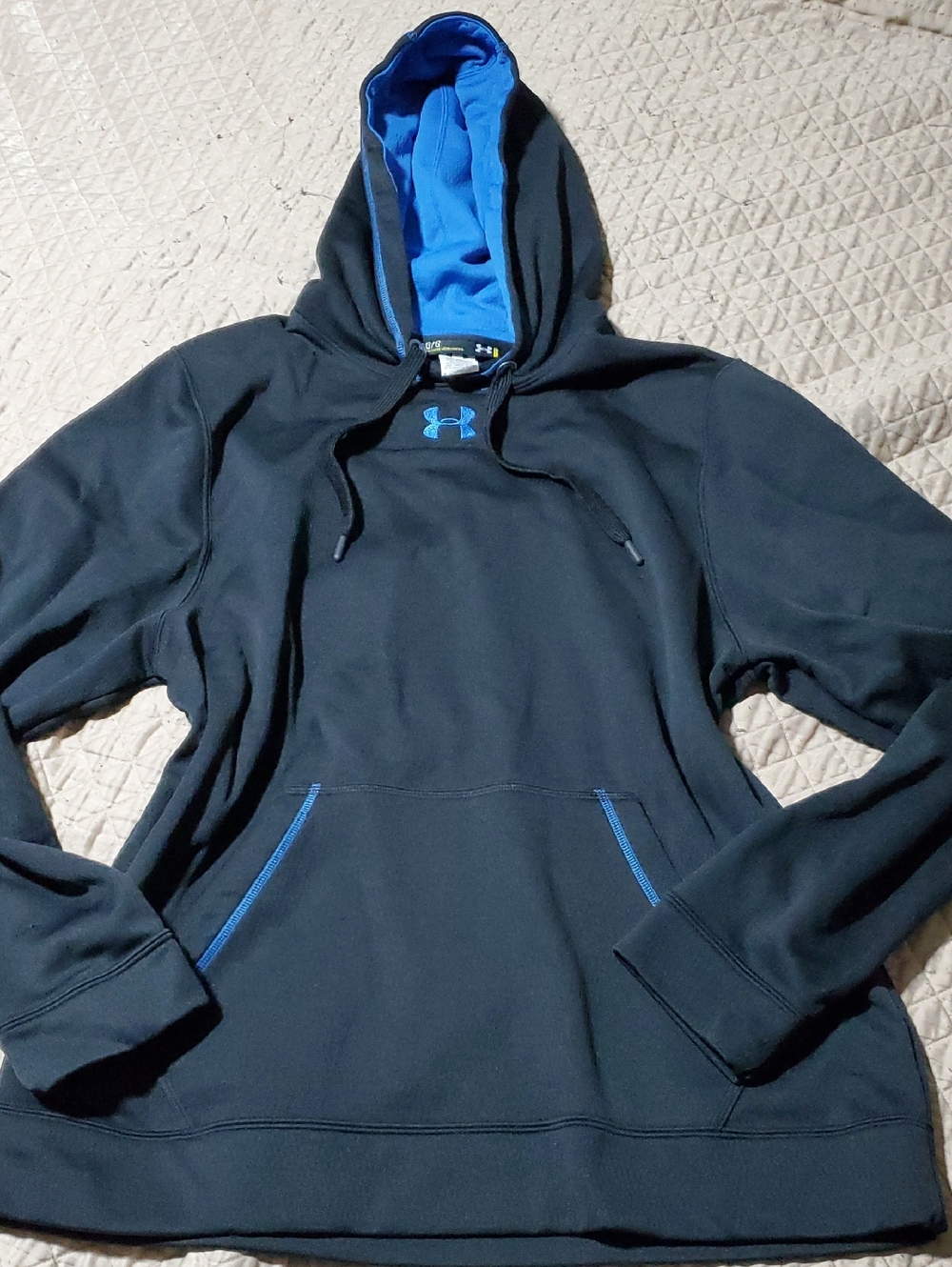 Large UA Hoodie Blue And Black
